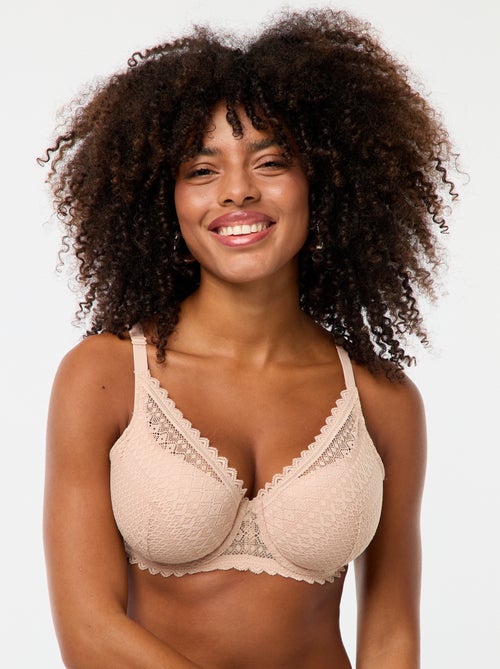 Reggiseno a balconcino avvolgente in pizzo - Kiabi