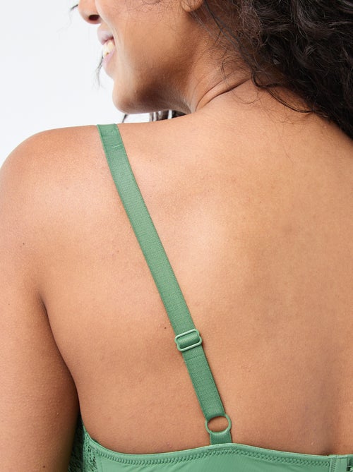 Reggiseno a balconcino avvolgente in pizzo - Kiabi