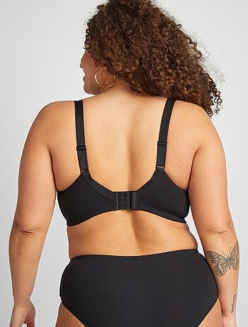 Reggiseno a balconcino in microfibra a coste