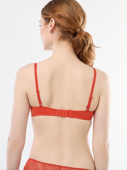 Reggiseno a balconcino in pizzo - Kiabi