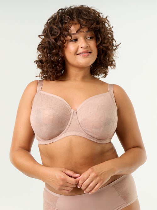 Reggiseno a balconcino in pizzo - Kiabi