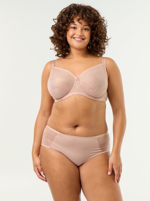 Reggiseno a balconcino in pizzo - Kiabi