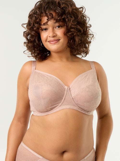 Reggiseno a balconcino in pizzo - Kiabi