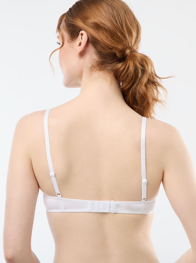 Reggiseno a balconcino in pizzo Bianco - Kiabi