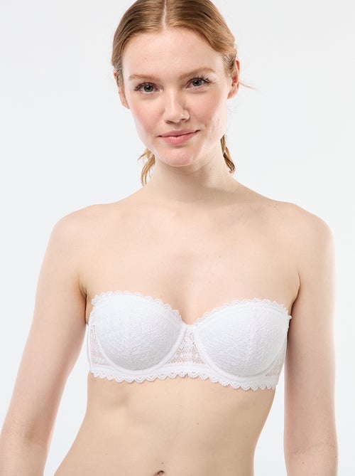 Reggiseno a balconcino in pizzo - Kiabi