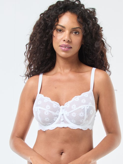 Reggiseno a balconcino in pizzo D&E - Kiabi