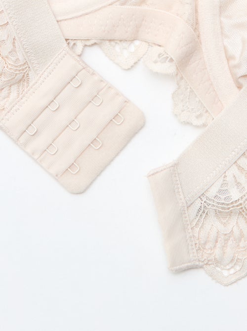 Reggiseno a balconcino in pizzo - Kiabi