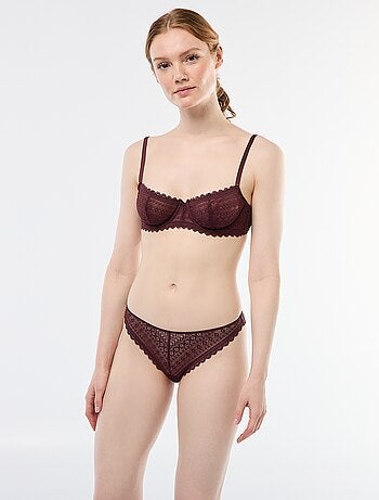 Reggiseno a balconcino in pizzo