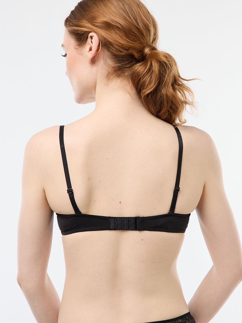 Reggiseno a balconcino in pizzo Nero - Kiabi