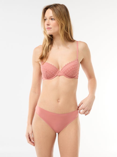 Reggiseno a balconcino in pizzo - Kiabi