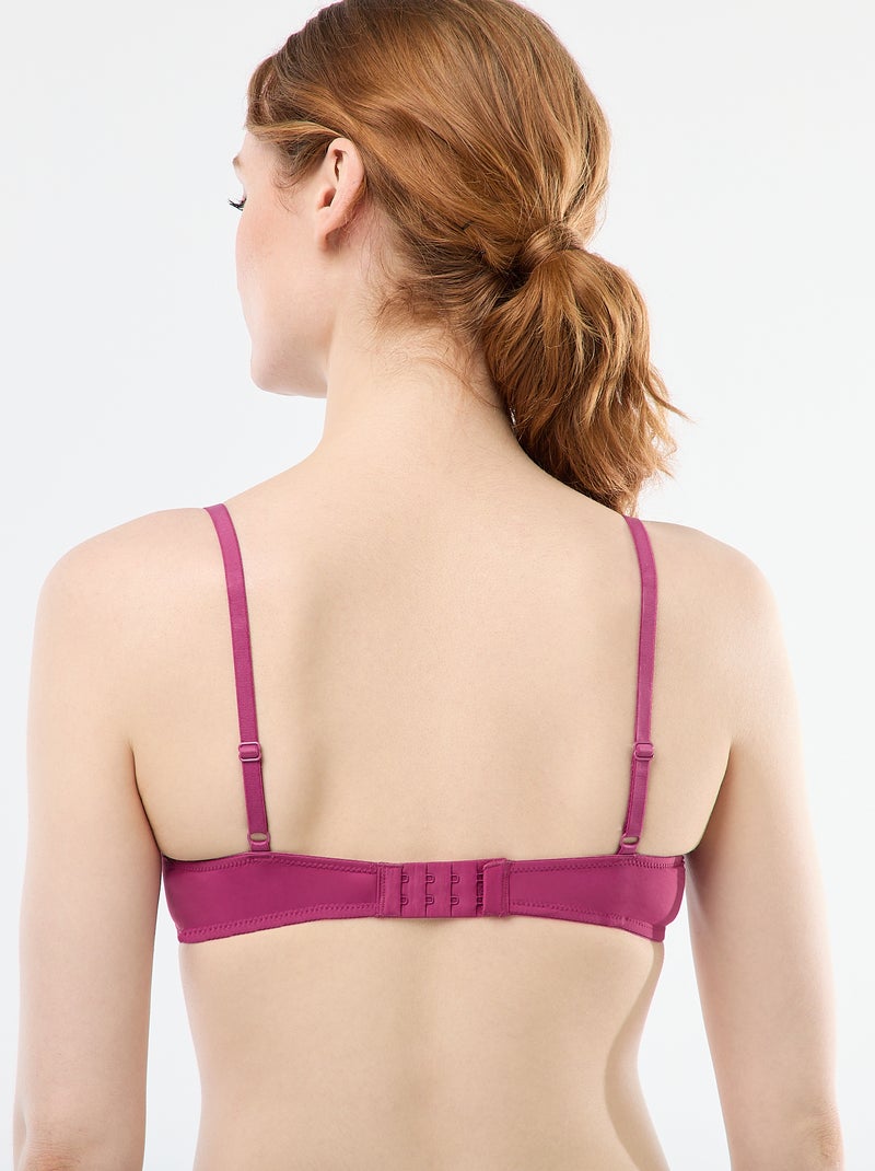 Reggiseno a balconcino in pizzo Rosa - Kiabi