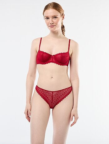 Reggiseno a balconcino in pizzo