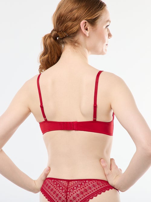 Reggiseno a balconcino in pizzo - Kiabi