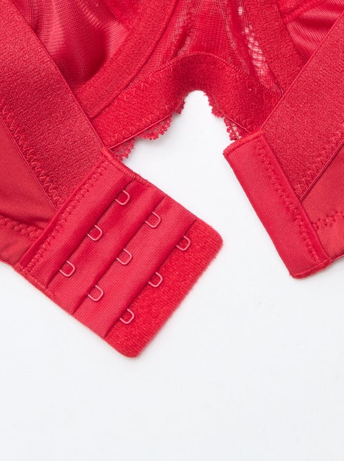 Reggiseno a balconcino in pizzo traforato - Kiabi