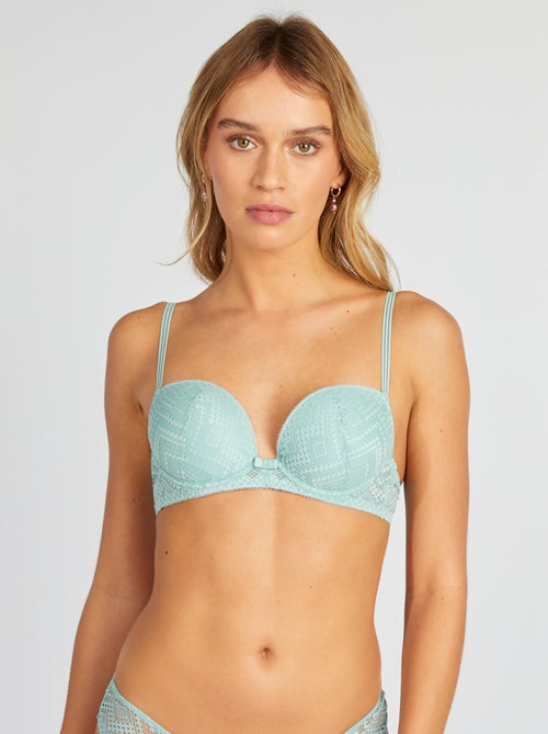 Reggiseno a balconcino in pizzo - Kiabi