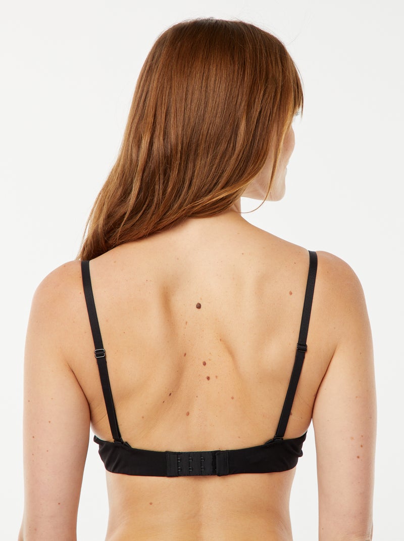 Reggiseno a balconcino invisibile nero - Kiabi