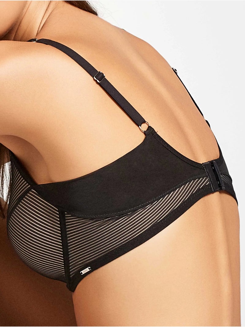 Reggiseno a capacità riduttiva di schiena Infinity Band™ coppie C, D ed E Nero - Kiabi