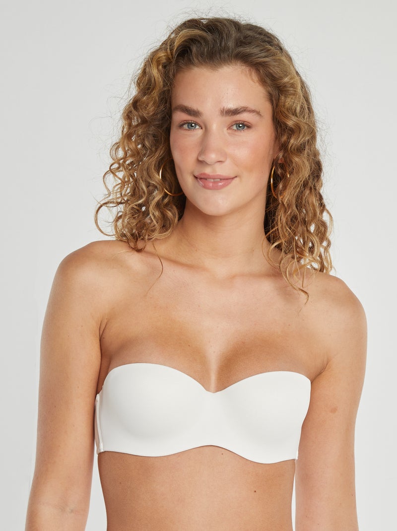 Reggiseno a fascia sagomato Beige - Kiabi