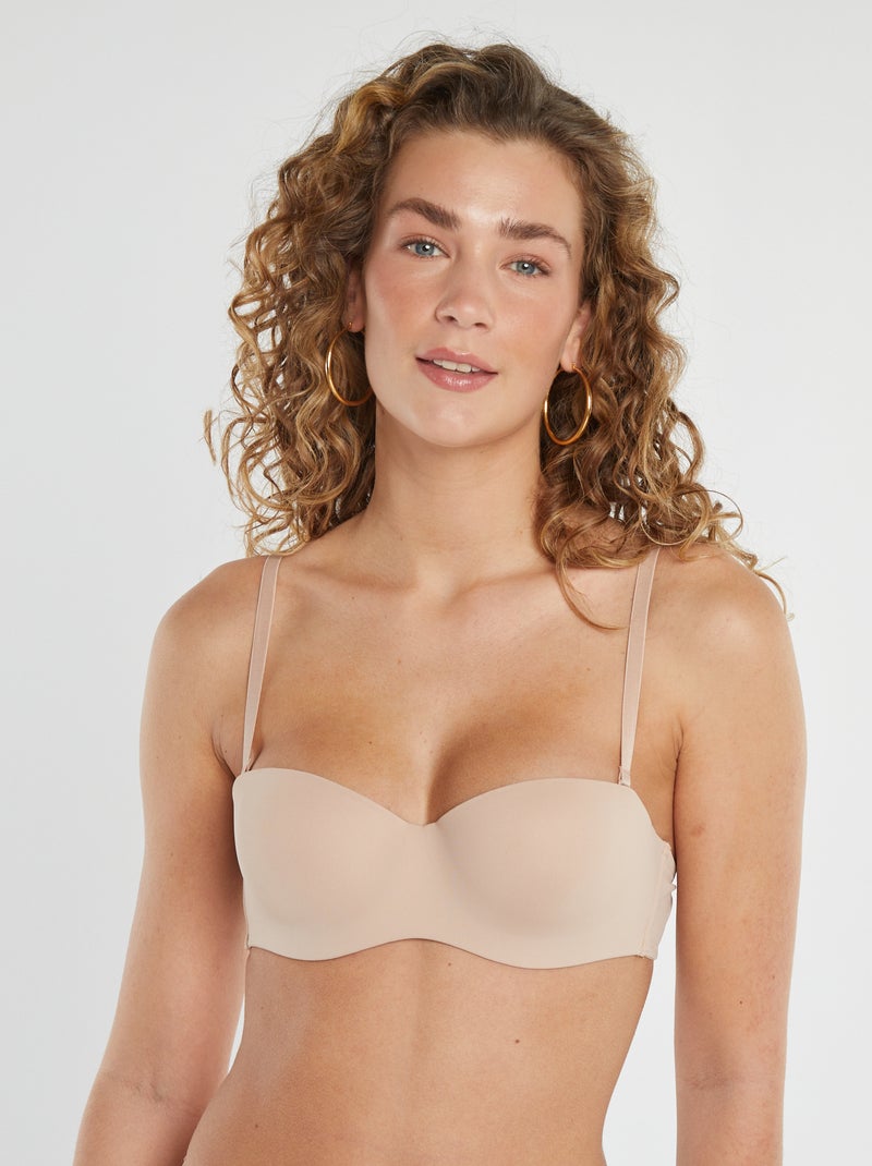 Reggiseno a fascia sagomato Rosa - Kiabi