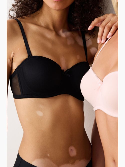 Reggiseno a tinta unita con ferretto e spalline rimovibili penti - Kiabi