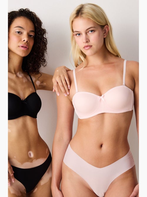 Reggiseno a tinta unita con ferretto e spalline rimovibili penti - Kiabi Reggiseno a tinta unita con ferretto e spalline rimovibili penti - Kiabi
