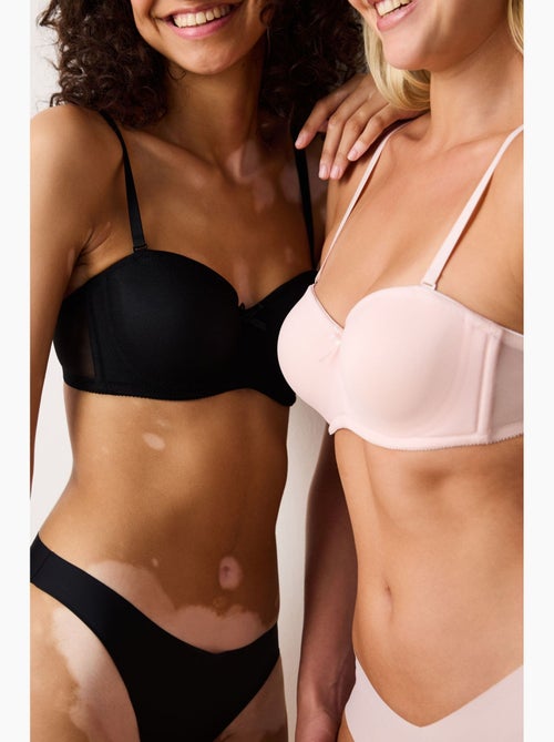 Reggiseno a tinta unita con ferretto e spalline rimovibili penti - Kiabi Reggiseno a tinta unita con ferretto e spalline rimovibili penti - Kiabi