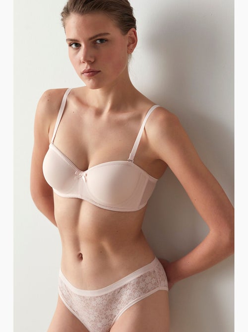 Reggiseno a tinta unita con ferretto e spalline rimovibili penti - Kiabi Reggiseno a tinta unita con ferretto e spalline rimovibili penti - Kiabi