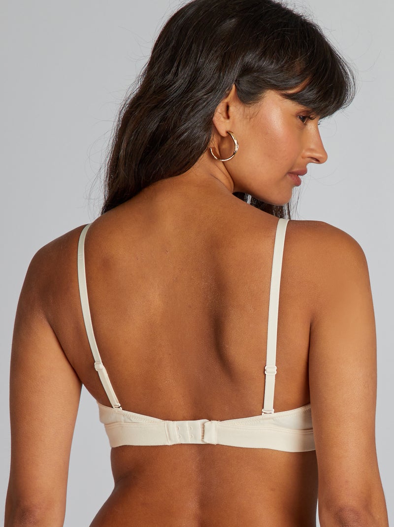 Reggiseno a triangolo con pesciolini estraibili BEIGE - Kiabi