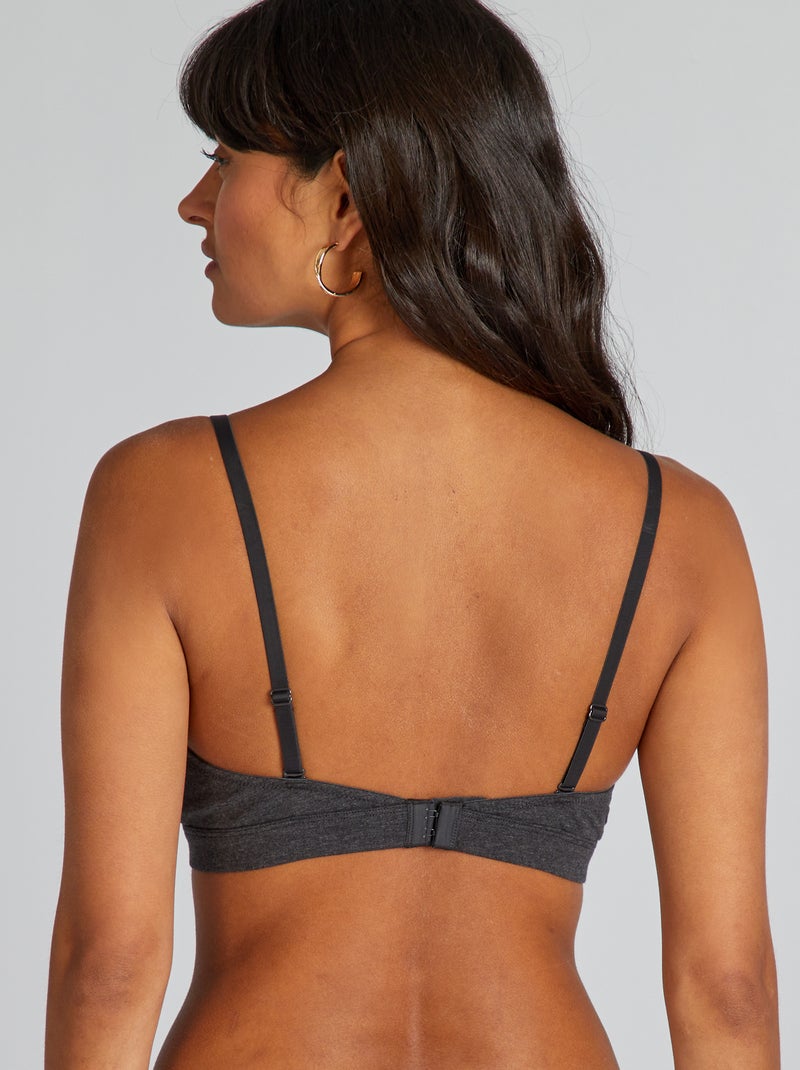 Reggiseno a triangolo con pesciolini estraibili GRIGIO - Kiabi