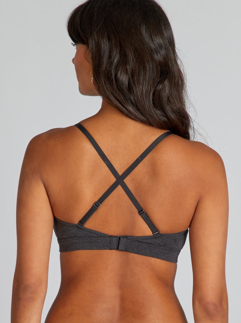 Reggiseno a triangolo con pesciolini estraibili GRIGIO - Kiabi