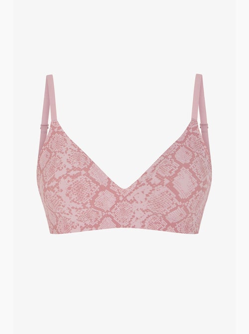 Reggiseno a triangolo effetto tatuaggio con stampa serpente, coppe rimovibili penti - Kiabi Reggiseno a triangolo effetto tatuaggio con stampa serpente, coppe rimovibili penti - Kiabi