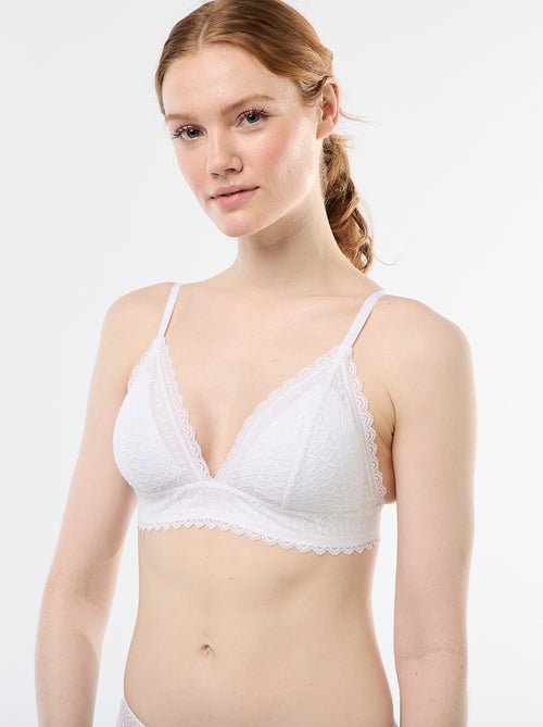 Reggiseno a triangolo in pizzo - Kiabi
