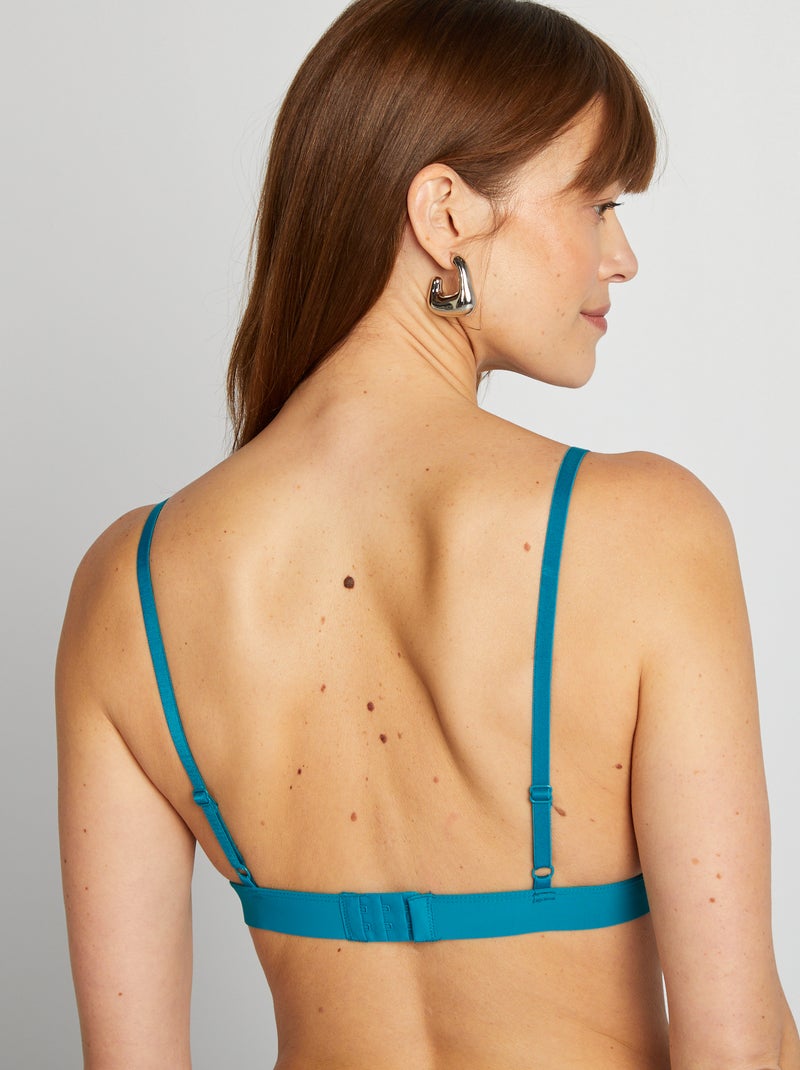 Reggiseno a triangolo in pizzo BLU - Kiabi