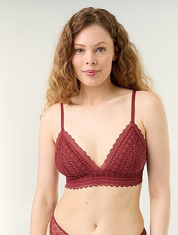 Reggiseno a triangolo in pizzo