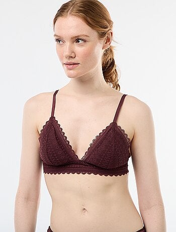 Reggiseno a triangolo in pizzo