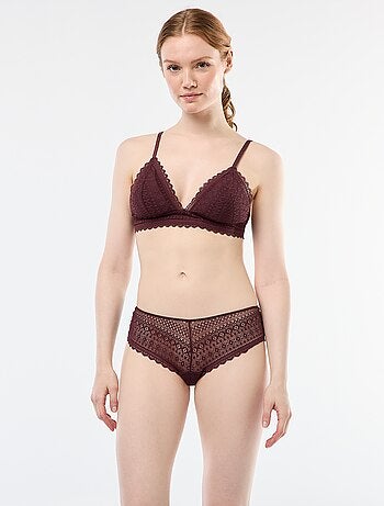 Reggiseno a triangolo in pizzo