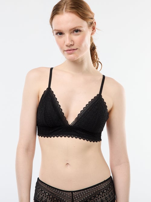 Reggiseno a triangolo in pizzo - Kiabi