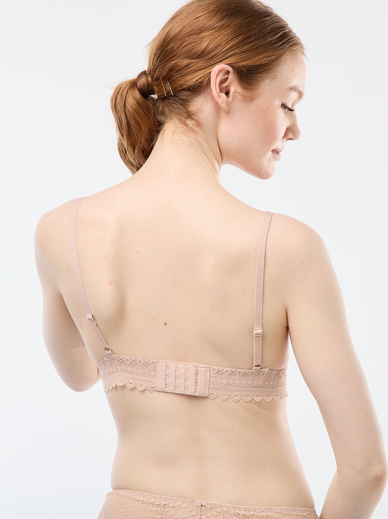Reggiseno a triangolo in pizzo Rosa - Kiabi