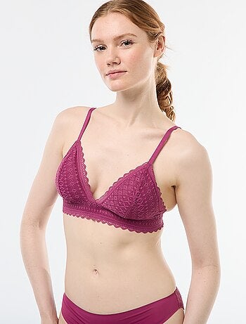 Reggiseno a triangolo in pizzo