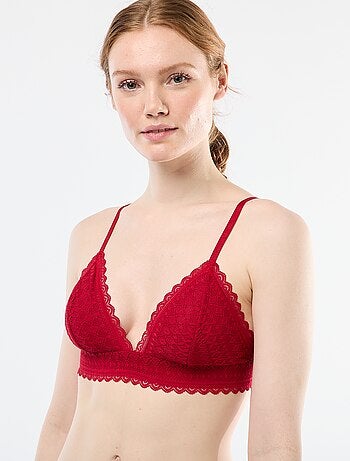 Reggiseno a triangolo in pizzo