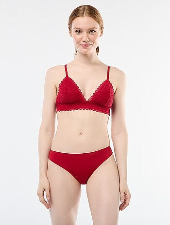 Reggiseno a triangolo in pizzo