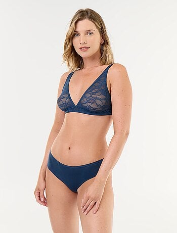 Reggiseno a triangolo in pizzo traforato