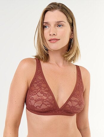 Reggiseno a triangolo in pizzo traforato