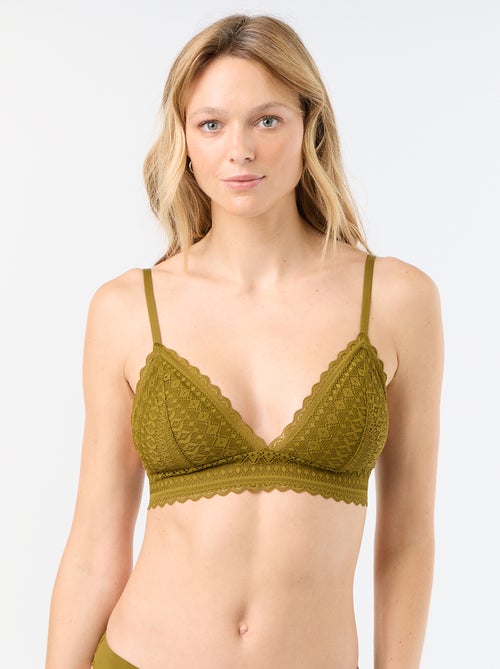 Reggiseno a triangolo in pizzo - Kiabi
