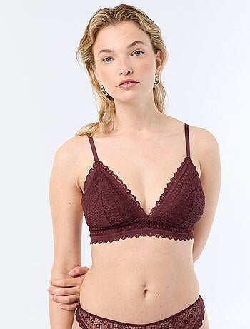 Reggiseno a triangolo in pizzo
