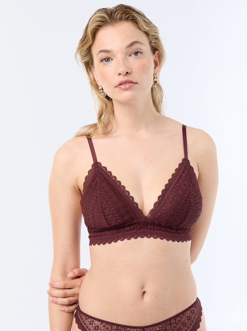 Reggiseno a triangolo in pizzo - Kiabi Reggiseno a triangolo in pizzo - Kiabi