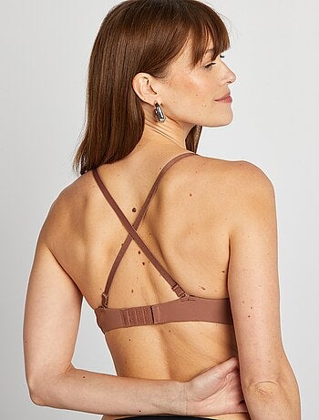 Reggiseno a triangolo invisibile in microfibra