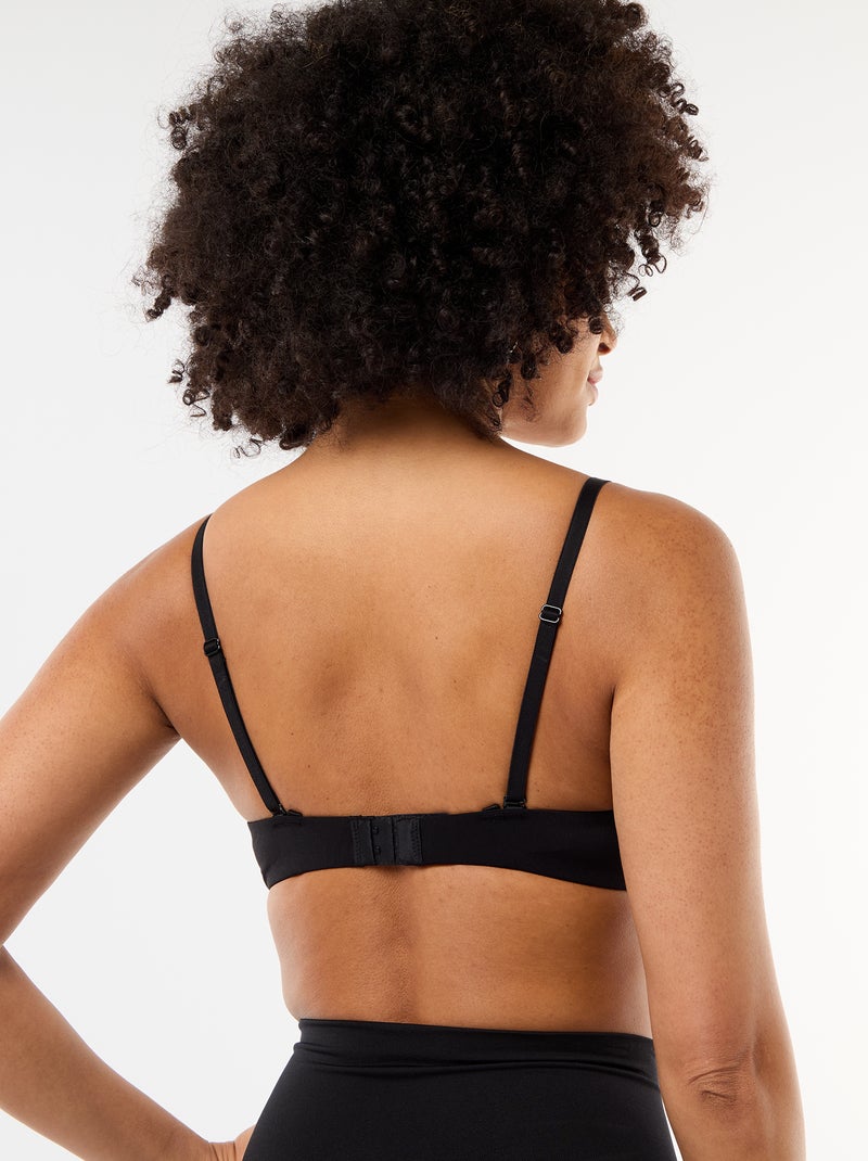 Reggiseno a triangolo invisibile in microfibra Nero - Kiabi