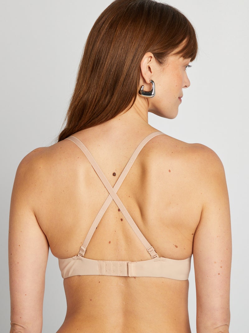 Reggiseno a triangolo invisibile in microfibra ROSA - Kiabi