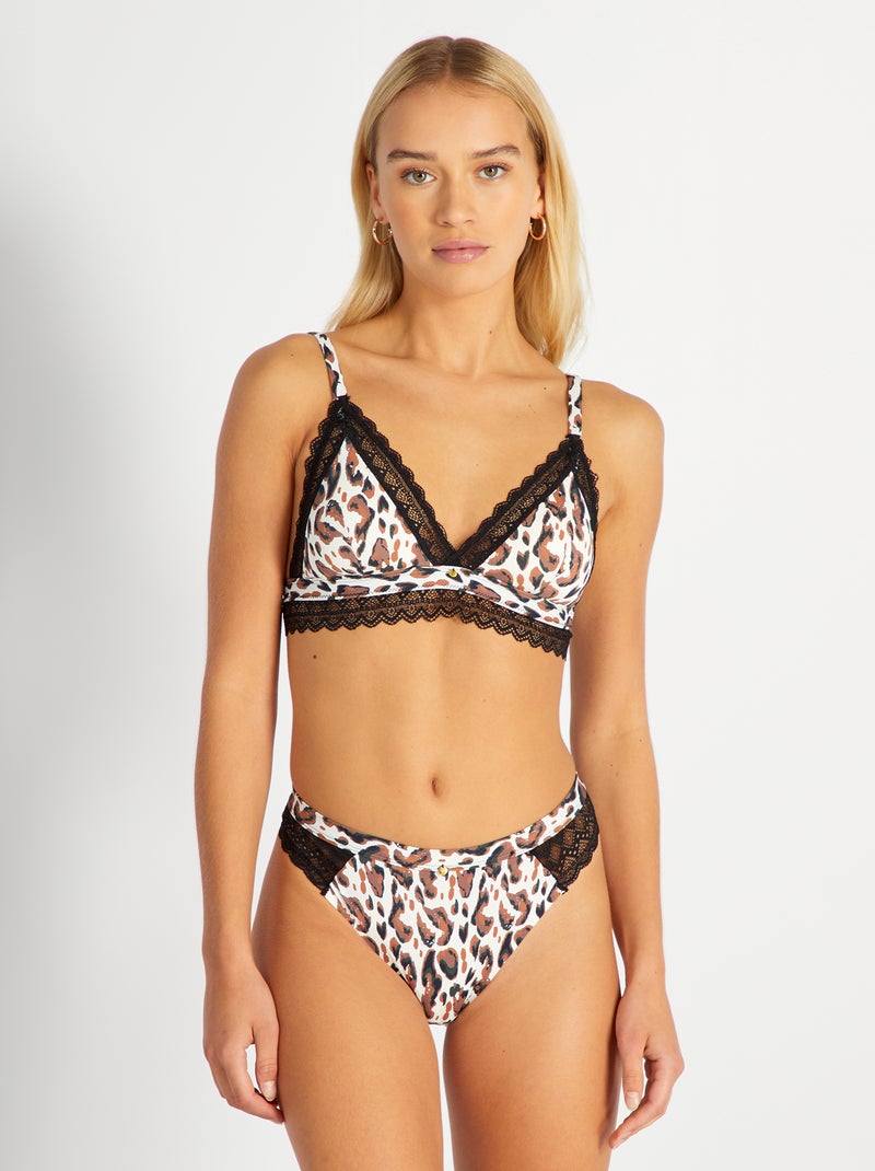 Reggiseno donna Lormar a triangolo imbottito senza ferretto in microfibra